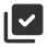Solid black square shape