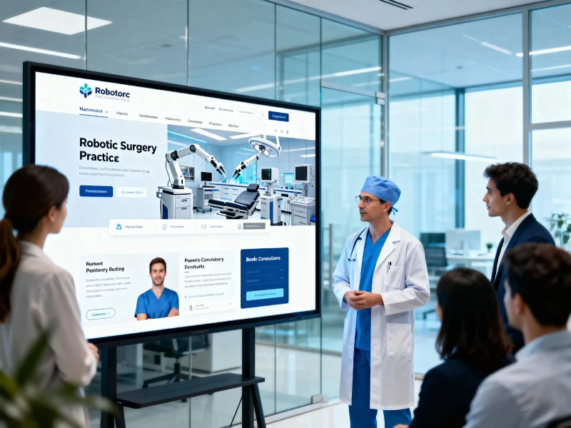 What Should a Robotic Surgery Web Design Company Offer?